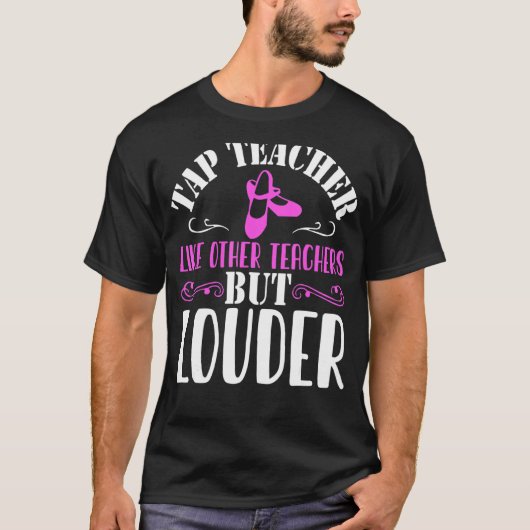 タップダンス先生タップ踊り Tシャツ (正面)