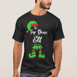 タップダンス小妖精や小人マッチングファミリークリスマスパジャマコス Tシャツ