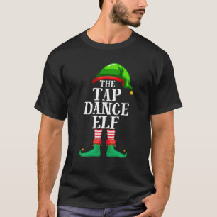 タップダンス小妖精や小人マッチングファミリーグループクリスマスパート Tシャツ