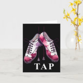 タップダンス恋人踊りシューズコンペティションダンサーT カード (黄色い花)