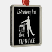 タップダンス聞 – マイ足タップダンス メタルオーナメント (右)
