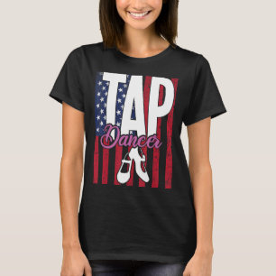 タップダンス踊りタッパーダンサー Tシャツ