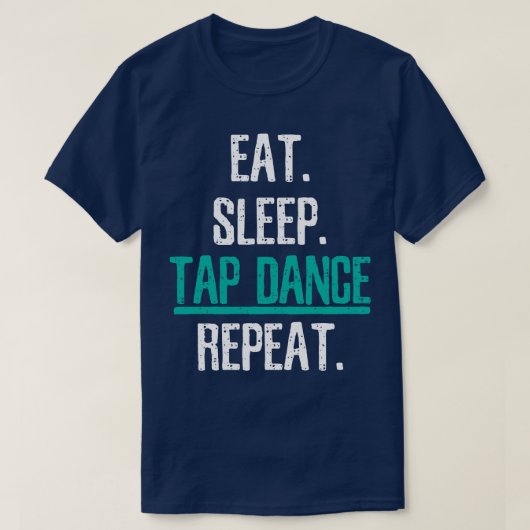 タップダンス踊りダンサー Tシャツ (デザイン正面)