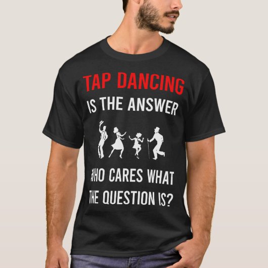 タップダンス踊り Tシャツ (正面)