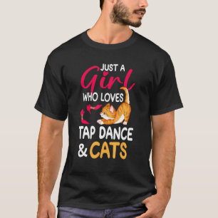 タップダンス&キャッツキャットレディタップ Tシャツ