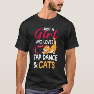 タップダンス&キャッツキャットレディタップ Tシャツ
