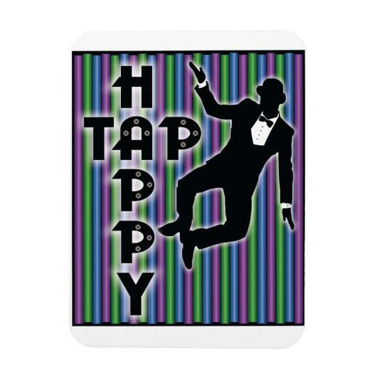 タップハッピーマグネットストライプ付き マグネット (縦)