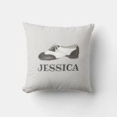 タップパーソナライズされたシューオックスフォードダンスダンサー枕 クッション (正面)