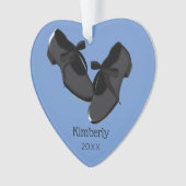 タップパーソナライズされた靴 オーナメント (正面)