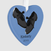 タップパーソナライズされた靴 オーナメント (正面)