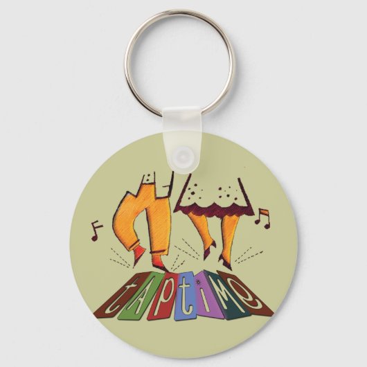 タップ時間 キーホルダー (正面)