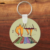 タップ時間 キーホルダー (正面)