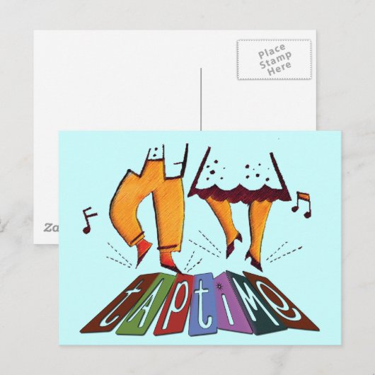 タップ時間 ポストカード (正面/裏面)