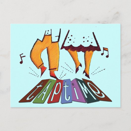 タップ時間 ポストカード (正面)