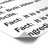 タップ水に毒が!ポスター ポスター (角)