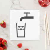 タップ水記号 スタンダードランチョンナプキン (インサイチュ)