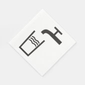 タップ水記号 スタンダードランチョンナプキン (角)