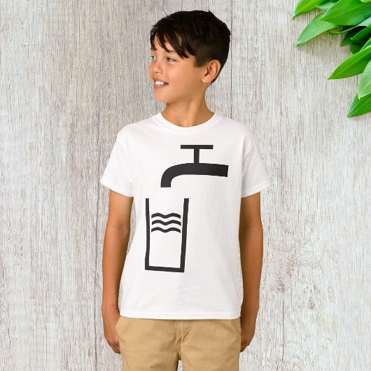タップ水記号 Tシャツ