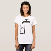 タップ水記号 Tシャツ (正面フル)