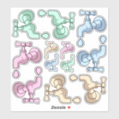 タップ滴下ステッカーセット シール (シート)