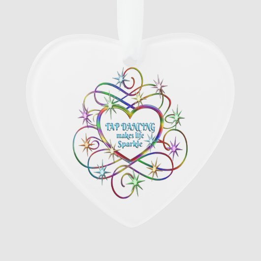タップ踊りが人生をきらめかせる オーナメント (正面)