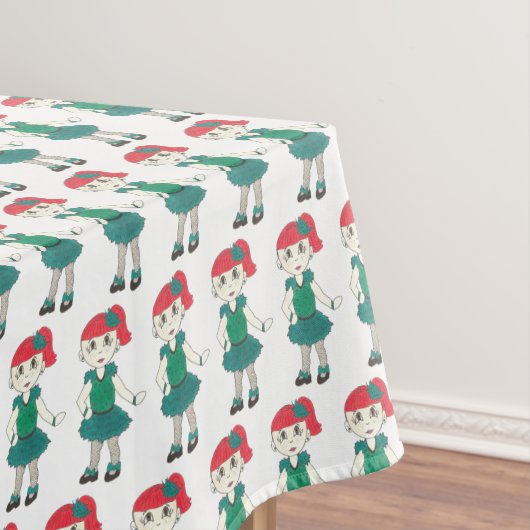 タップ踊りガールダンスリサイタルタップダンス先生 テーブルクロス (インサイチュ)