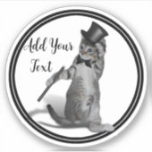 タップ踊りキッテン シール (正面)