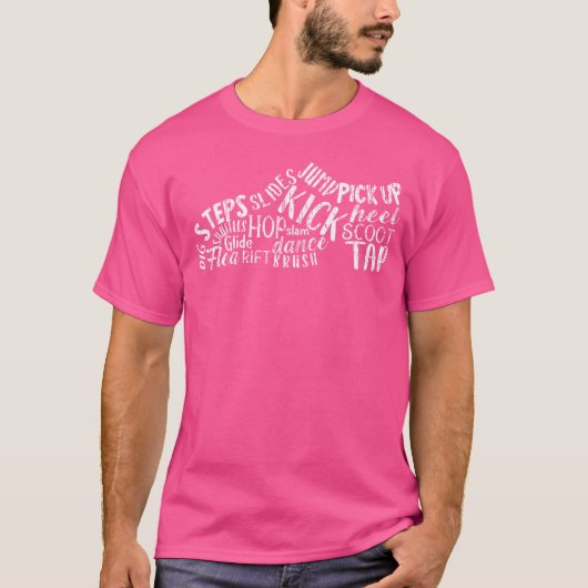 タップ踊りタップダンスダンスライフジャズ Tシャツ (正面)
