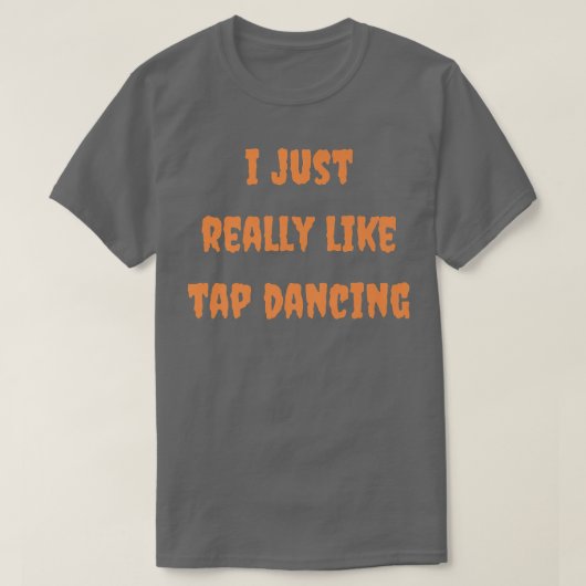 タップ踊りハロウィーン秋秋ダンサー先生D Tシャツ (デザイン正面)
