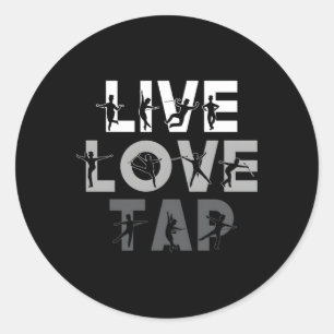 タップ踊りライブラブタップダンス ラウンドシール