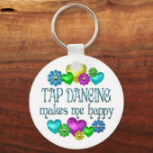 タップ踊り幸福 キーホルダー (正面)