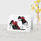 タップ踊り靴 カード (黄色い花)