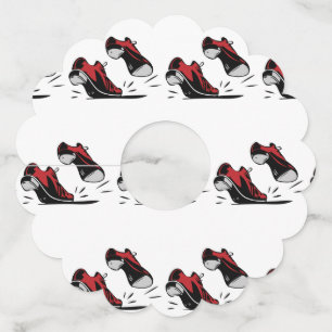 タップ踊り靴 ワイングラスタグ