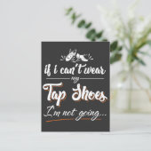 タップ踊り – ダンサーのためのギフト、タップシューズ ポストカード (スタンド正面)