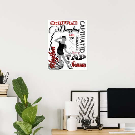 タップ踊り ポスター (ホームオフィス)