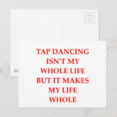 タップ踊り ポストカード (正面/裏面)