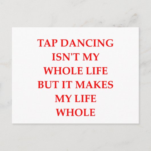 タップ踊り ポストカード (正面)