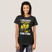 タップ踊りIおもしろいダンサーTの床をスカッフタップ Tシャツ (正面フル)