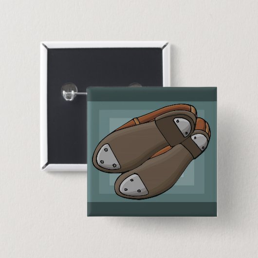 タップ靴 缶バッジ (正面&裏面)