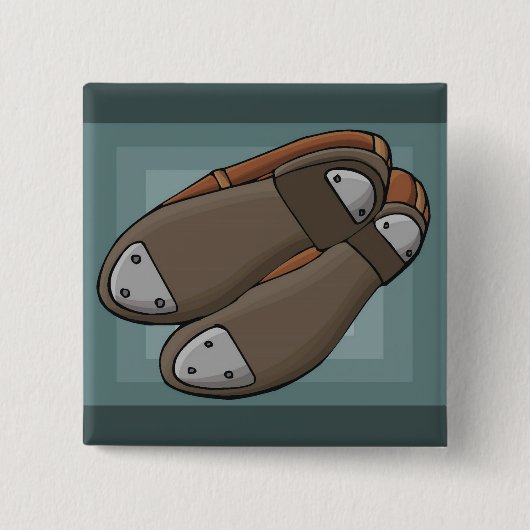 タップ靴 缶バッジ (正面)