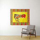 タップ 029 -ネコ- タペストリー (インサイチュ(横))