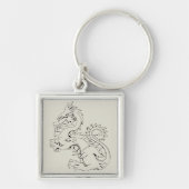 タツアジアドラゴンはファンタジー神話的な生き物 キーホルダー (正面)