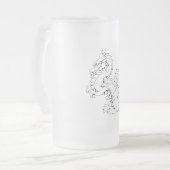 タツアジアドラゴンはファンタジー神話的な生き物 フロストグラスビールジョッキ (正面左)