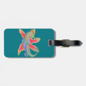 タツノオトシゴおよびヒトデの荷物のラベル ラゲッジタグ (裏面横)