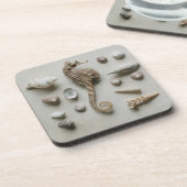 タツノオトシゴおよび貝 コースター (左側)