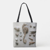 タツノオトシゴおよび貝 トートバッグ (裏面)
