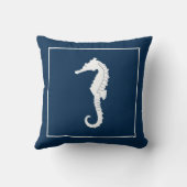 タツノオトシゴが付いている装飾的な装飾用クッション クッション (裏面)