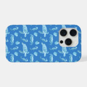 タツノオトシゴとウミガメ iPhoneケース (裏面横)
