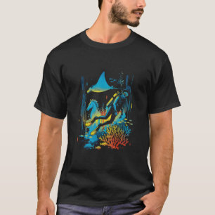 タツノオトシゴと潜水ダイビング冒険 Tシャツ