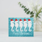 タツノオトシゴのクリスマス シーズンポストカード (スタンド正面)